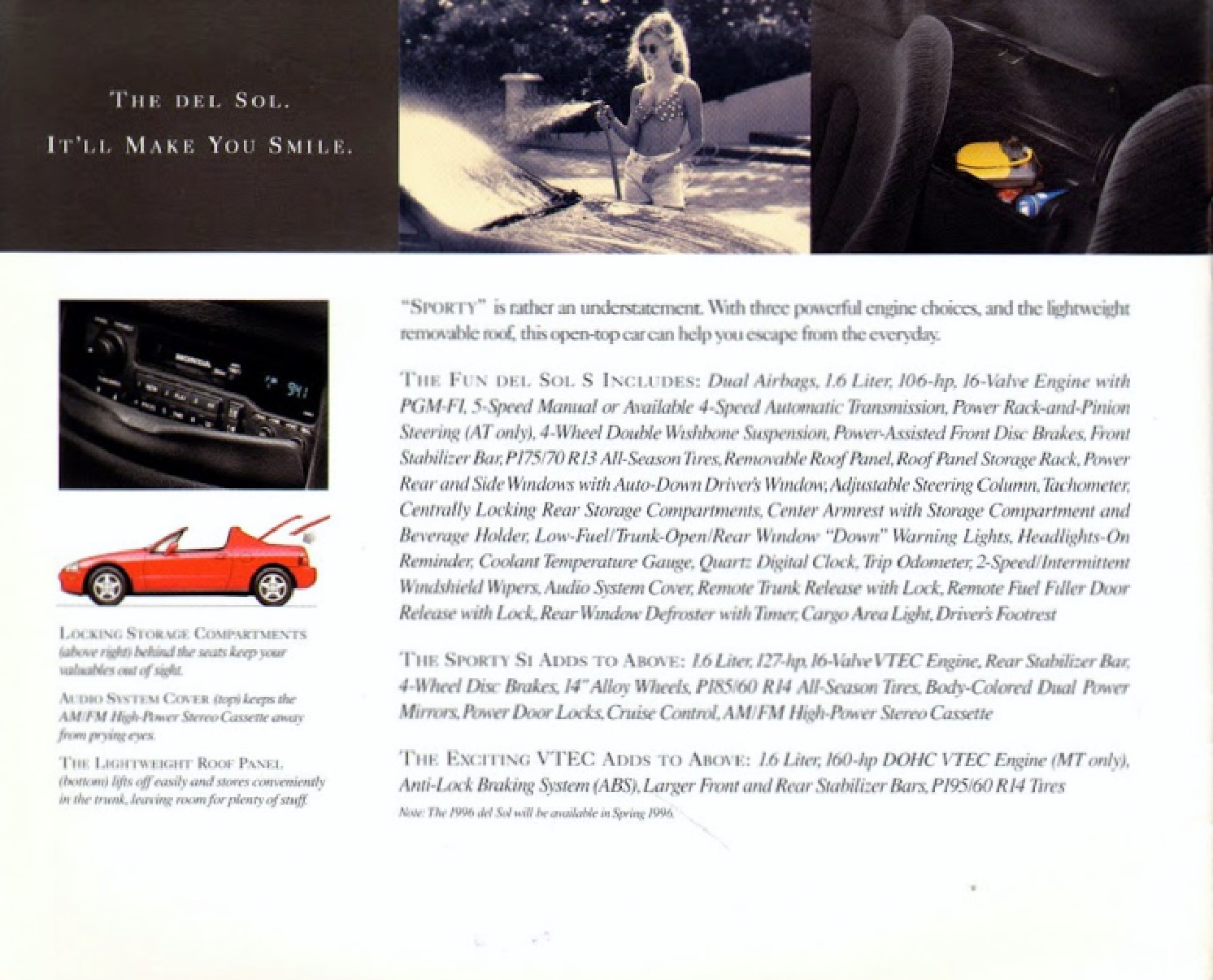 1996 Honda Brochure Page 1